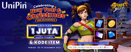 Sambut Nataru bersama PlayPark Streetballers – Raih 1 JT UniPin Credits + Kode Item